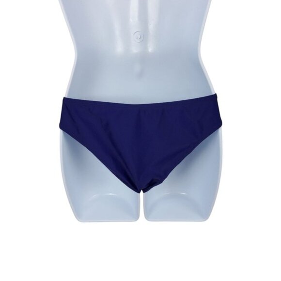 Wenly Zeng Floral Ruched Tankini Two Piece Swimsuit Blue Size Medium - Picture 7 of 8